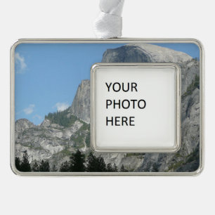 Half Dome van opzij in Yosemite National Park Verzilverd Kader Ornament