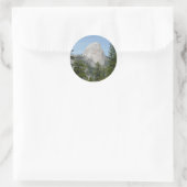 Half-dome van Panorama Trail II Ronde Sticker (Tas)
