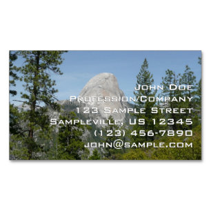 Half Dome vanuit Panorama Trail II Magnetisch Visitekaartje