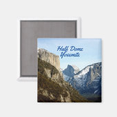 Half Dome Yosemite National Park Magnet Magneet (Voorkant / Achterkant)
