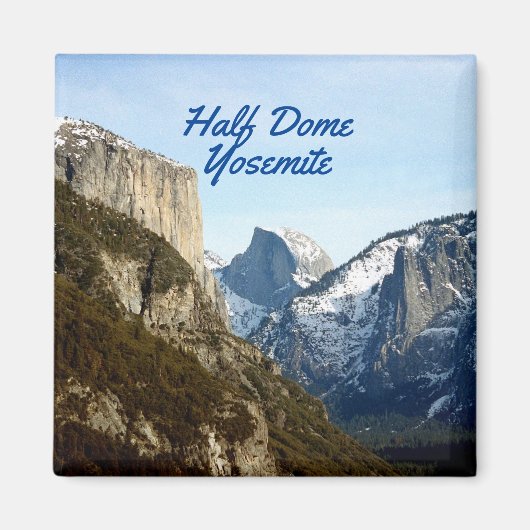 Half Dome Yosemite National Park Magnet Magneet (Voorkant)