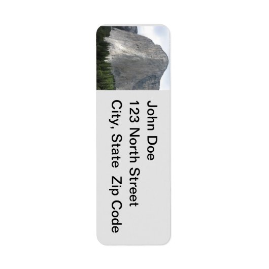 Half-Dome Yosemite Return Address Label (Voorkant)