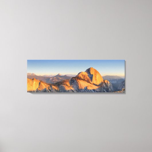 Half Dome Zonsondergang van Mt Watkins - Yosemite Canvas Afdruk (Voorkant)