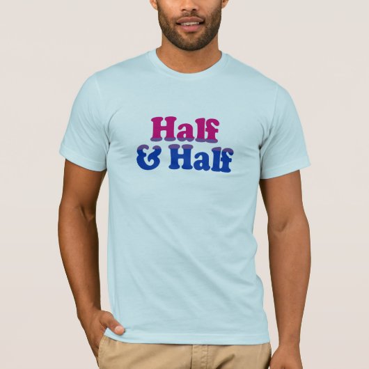 Half en Half T-shirt (Voorkant)