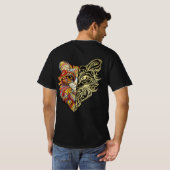 Half Face Lion Art Men’s T-Shirt (Dos entier)