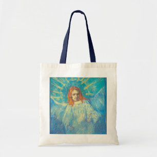 Half figuur van een engel door Vincent van Gogh Tote Bag