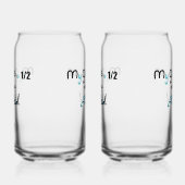 Half Filled Glass Blikvorm Glas (Links)