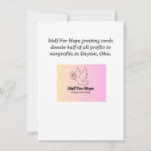 Half For Hope - Carte d'anniversaire (Dos)