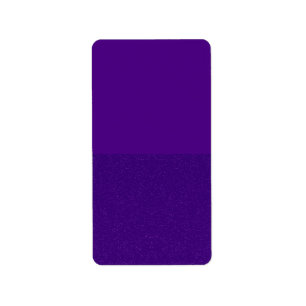 Half-Glitter Onderkant Paarse Retour Adreslabels Etiket