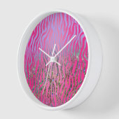 Half Glitter Roze Tijgerprint (Hoek)
