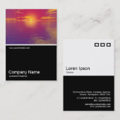 Half&Half Foto 0199 - Sunrise Sunset Visitekaartje (Voorkant / Achterkant)