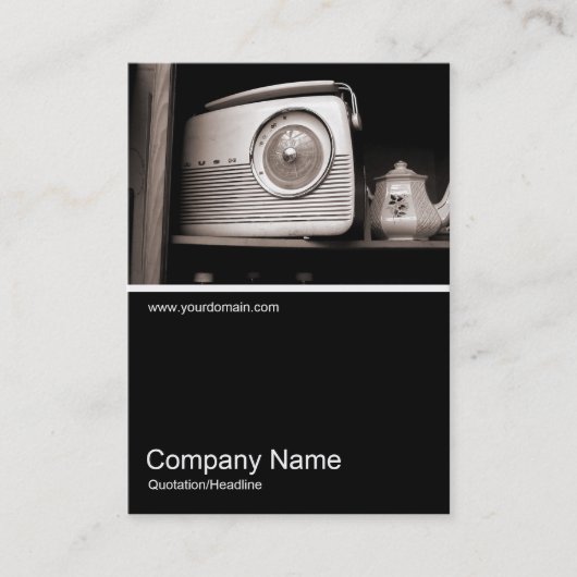 Half&Half Foto 046 Old Radio Visitekaartje (Voorkant)