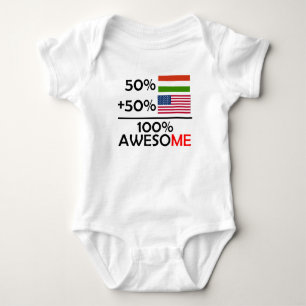 Half Hongaars half Amerikaans Romper