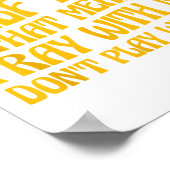 Half Hood Half Holy Means Pray With Me Don't Play Poster (Hoek)