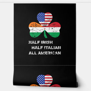 Half Iers half Italiaans Alle Amerikaanse vlag Sha Behang