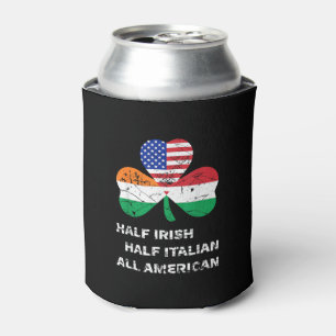 Half Iers half Italiaans Alle Amerikaanse vlag Sha Blikjeskoeler