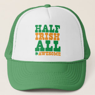 HALF IRISH ALLEMAAL GEWELDIGE grappige St Patrick' Trucker Pet