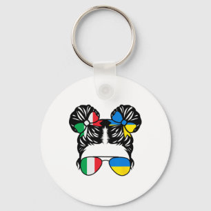 Half Italiaans Half Oekraïens Meisje Italië Kinder Sleutelhanger