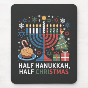 Half Kerstmis Half Hanukkah Christmukkah Grappig Muismat
