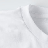 Half koffie half auto reiniger t-shirt (Detail - Nek (wit))