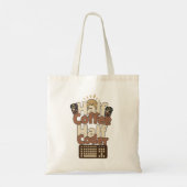 Half koffie, half codeur tote bag (Achterkant)