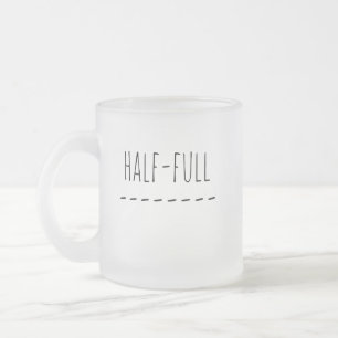 Half Leeg of Half Vol Matglas Koffiemok