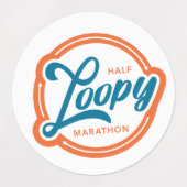 Half Loopy Sticker (Design 2)