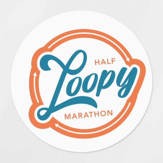 Half Loopy Sticker (Design 2)