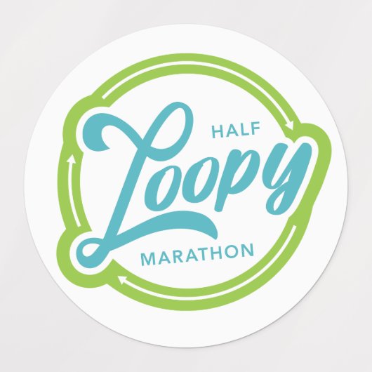 Half Loopy Sticker (Design 3)