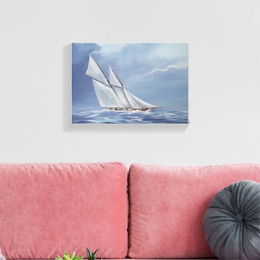 Half maan canvas afdruk (Insitu (Woonkamer))