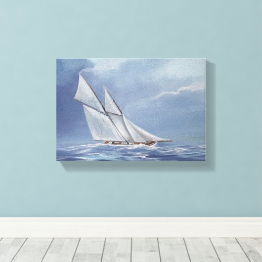 Half maan canvas afdruk (Insitu (Houten vloer))