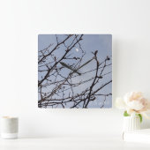 Half maan in daglicht vierkante klok (Huis)