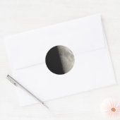 Half maan ronde sticker (Envelop)