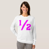 Half - Magenta T-shirt (Voorkant volledig)