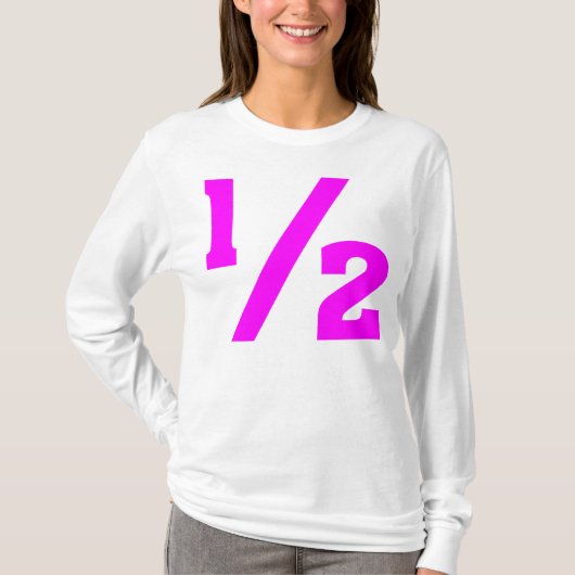Half - Magenta T-shirt (Voorkant)