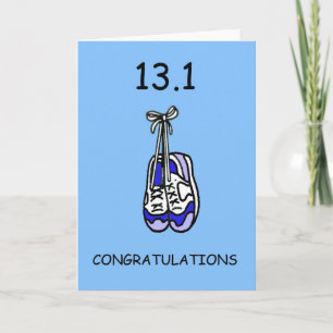 Half Marathon Congratulations for Male. Kaart