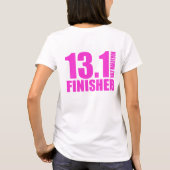 Half marathon Finisher - Roze T-shirt (Achterkant)