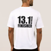 Half marathon Finisher - zwart T-shirt (Achterkant)