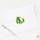 Half marathon ronde sticker (Envelop)