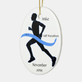 Half marathon Runner Ornament - Man (Links)