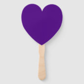 Half-Matte, Half-Noise Purple Heart Fan (Custom) Handwaaier (Achterkant)