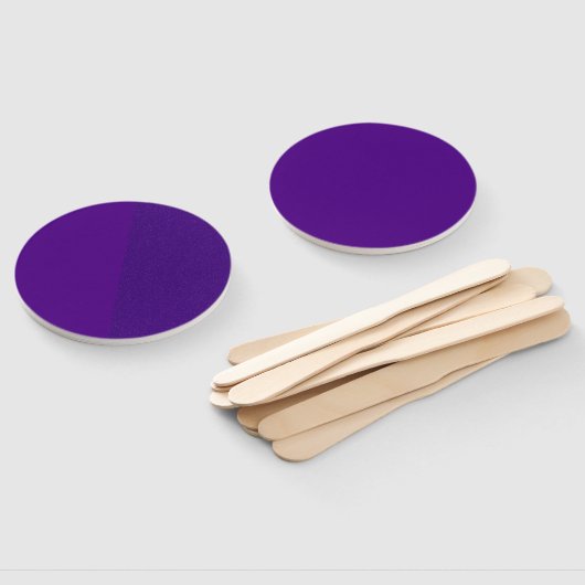 Half-matte, half-ruis Paarse handventilator – aanp Handwaaier (Niet-gemonteerd)