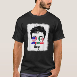Half Mexicaans en Amerikaans Mexico Amerika Amerik T-shirt