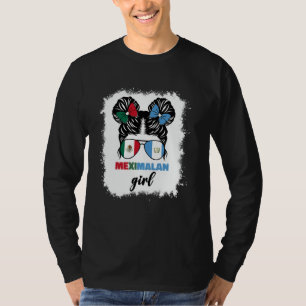 Half Mexicaans en Guatemalteeks Mexico Guatemala V T-shirt