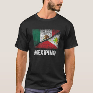 Half Mexicaans Half Filipijns Vlag Mexico Filipijn T-shirt