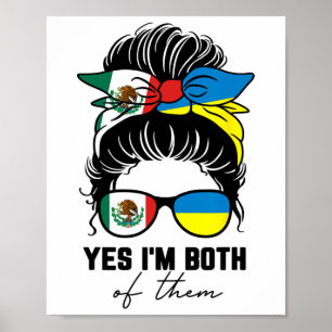 Half Mexicaans Half Oekraïens Meisje Mexico Oekrai Poster