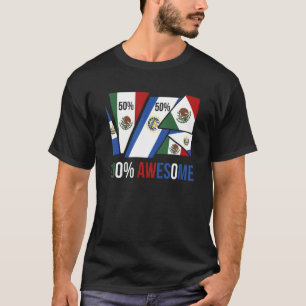 Half Mexicaanse Salvadoraanse Pride Mexico El Salv T-shirt