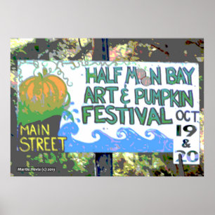 Half Moon Bay Art en Pumpkin Festival II Poster