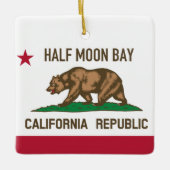 Half Moon Bay CA Keramisch Ornament (Voorkant)