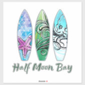 Half Moon Bay Surfboards XL Sticker (Vel)